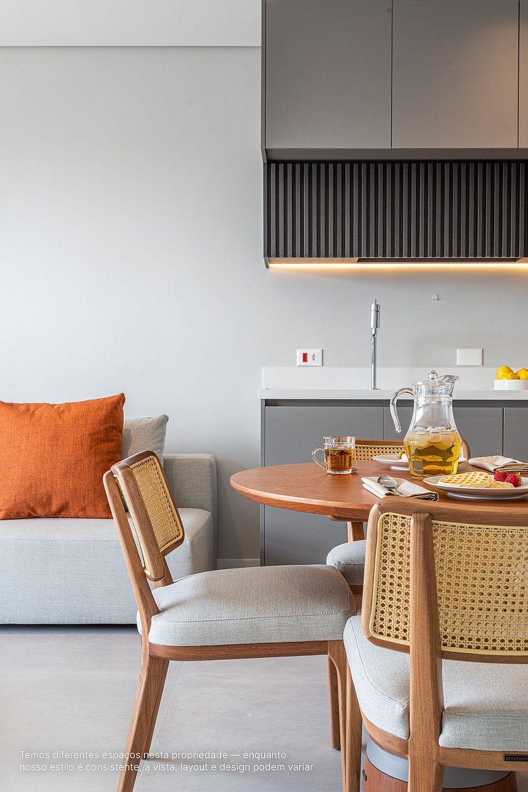 Apê 1 quarto | Residencial Alto Padrão com Café