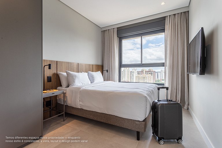 Apê 1 quarto | Residencial Alto Padrão com Café