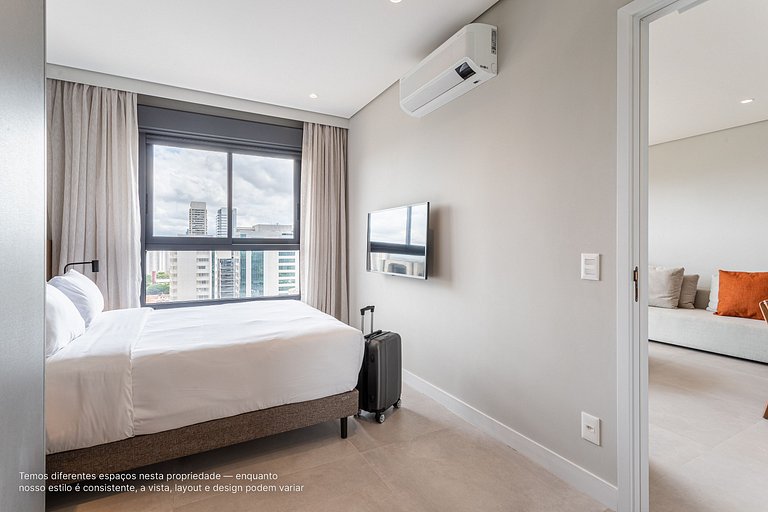 Apê 1 quarto | Residencial Alto Padrão com Café