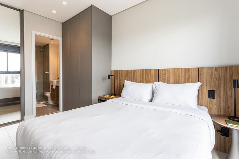 Apê 1 quarto | Residencial Alto Padrão com Café