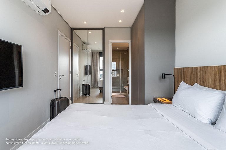 Apê 1 quarto | Residencial Alto Padrão com Café