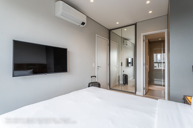 Apê 1 quarto | Residencial Alto Padrão com Café