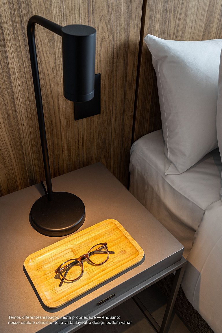 Apê 1 quarto | Residencial Alto Padrão com Café