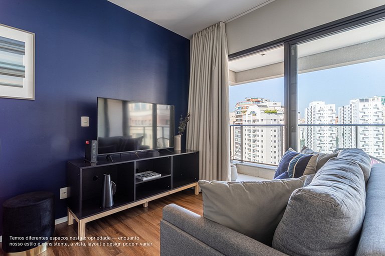 Studio com cama queen proximo ao pq ibirapuera