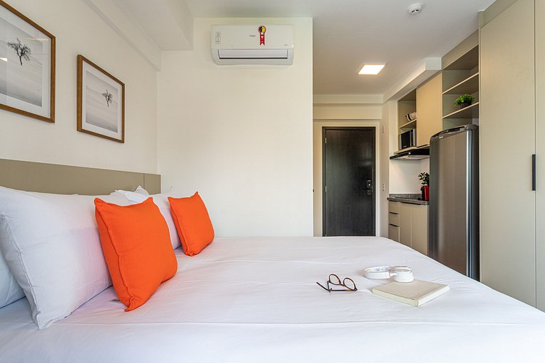 Studio, wi-fi, Cama queen, próx. Shopping Morumbi