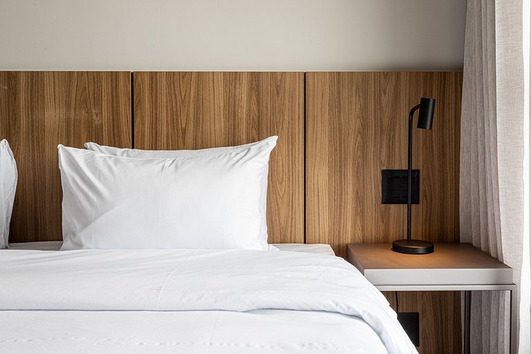 Luxo e Café da Manhã - Apê p 3 pessoas c Cama King