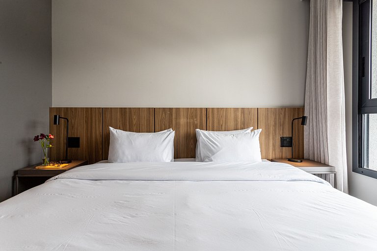 Luxo e Café da Manhã - Apê p 3 pessoas c Cama King