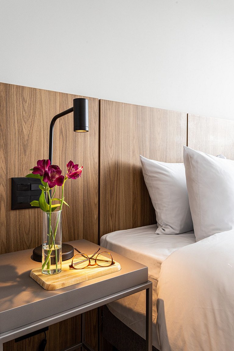 Luxo e Café da Manhã - Apê p 3 pessoas c Cama King