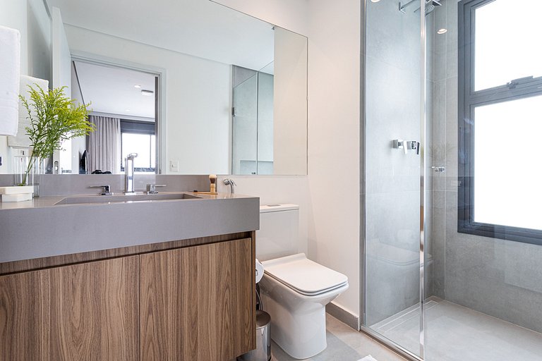 Luxo e Café da Manhã - Apê p 3 pessoas c Cama King