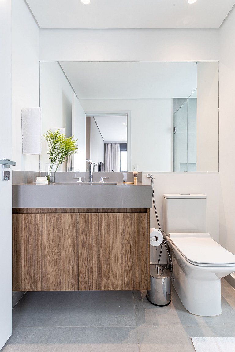 Luxo e Café da Manhã - Apê p 3 pessoas c Cama King