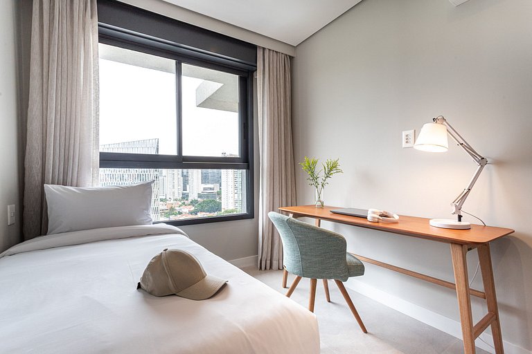 Luxo e Café da Manhã - Apê p 3 pessoas c Cama King