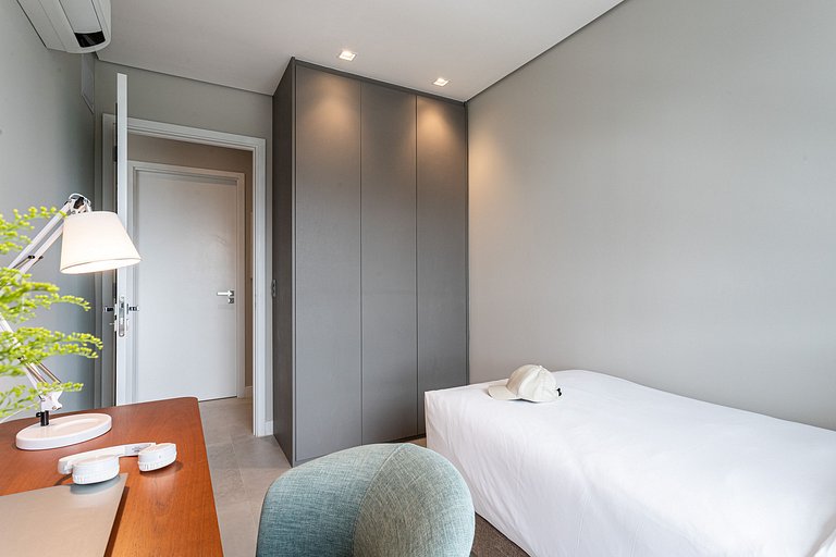 Luxo e Café da Manhã - Apê p 3 pessoas c Cama King