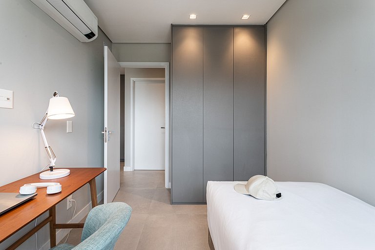 Luxo e Café da Manhã - Apê p 3 pessoas c Cama King