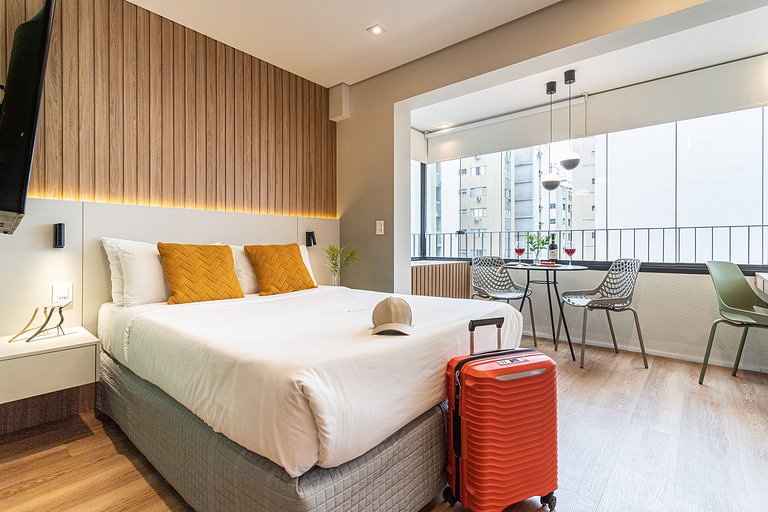 Estúdio elegante à passos da Paulista