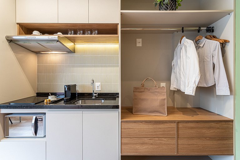 Estúdio elegante à passos da Paulista