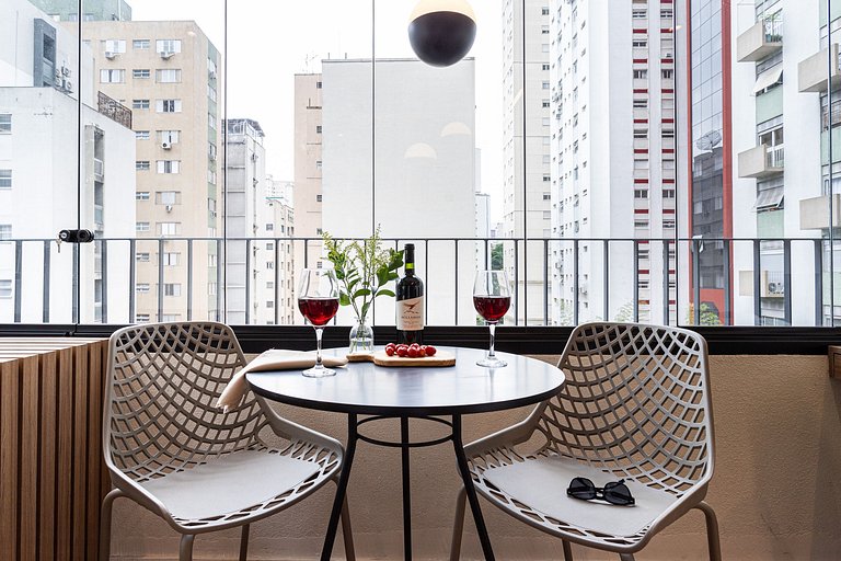 Estúdio elegante à passos da Paulista