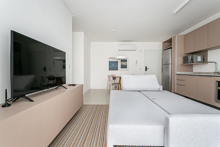 Ap 1 quarto com sacada proximo ao mar