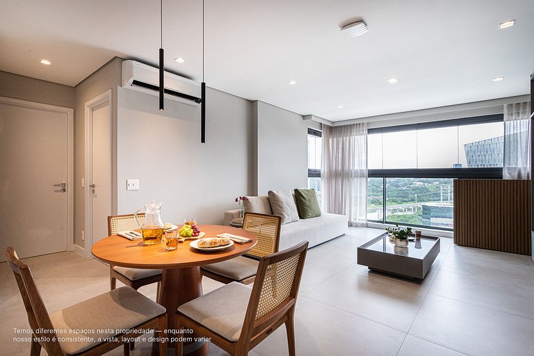 Luxo e Café da Manhã - Apê p 3 pessoas c Cama King