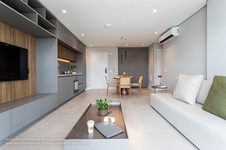 Luxo e Café da Manhã - Apê p 3 pessoas c Cama King