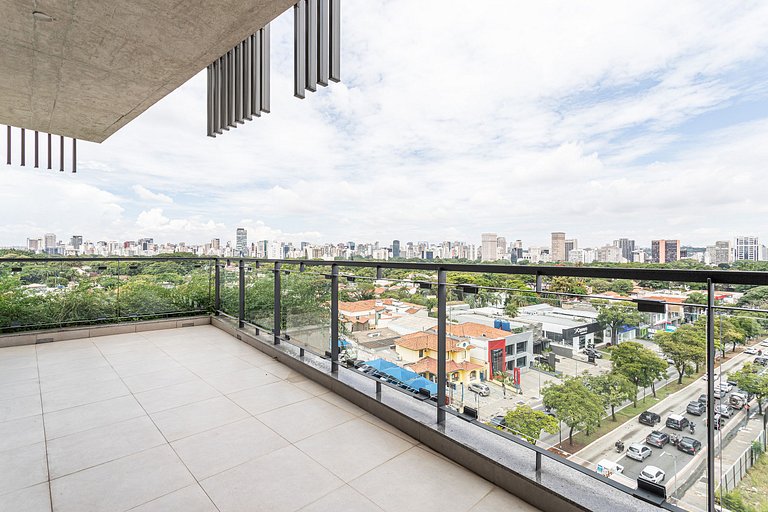 Apto amplo em prédio com piscina e coworking