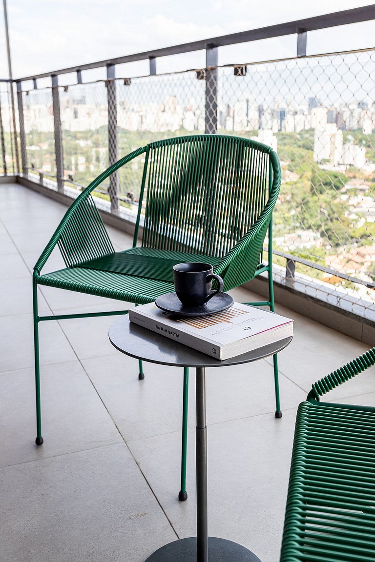 Apto moderno, prédio c coworking, terraço, piscina