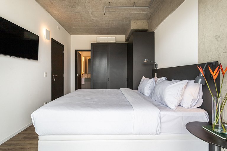Apto moderno, prédio c coworking, terraço, piscina