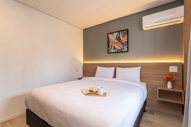 Apto 1 dorm, varanda próx ao MASP | Café cortesia
