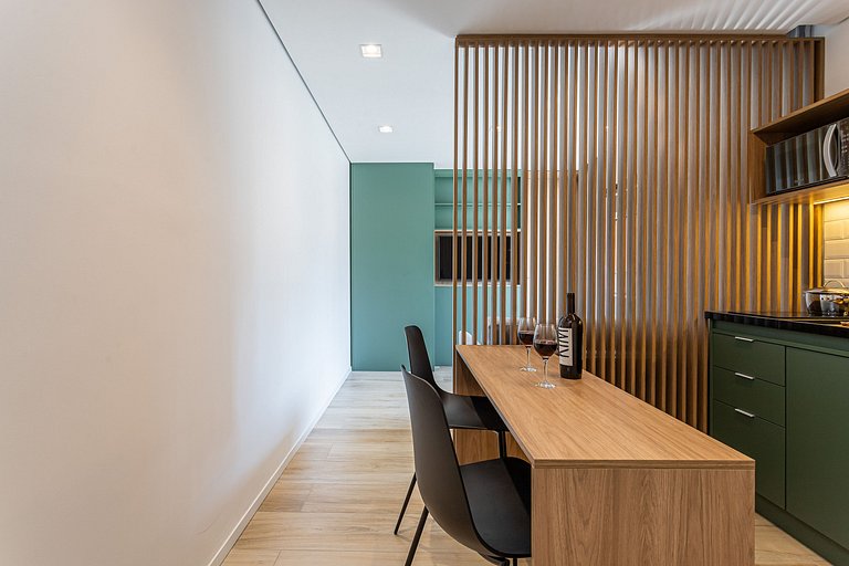 Apto 1 dorm, varanda próx ao MASP | Café cortesia