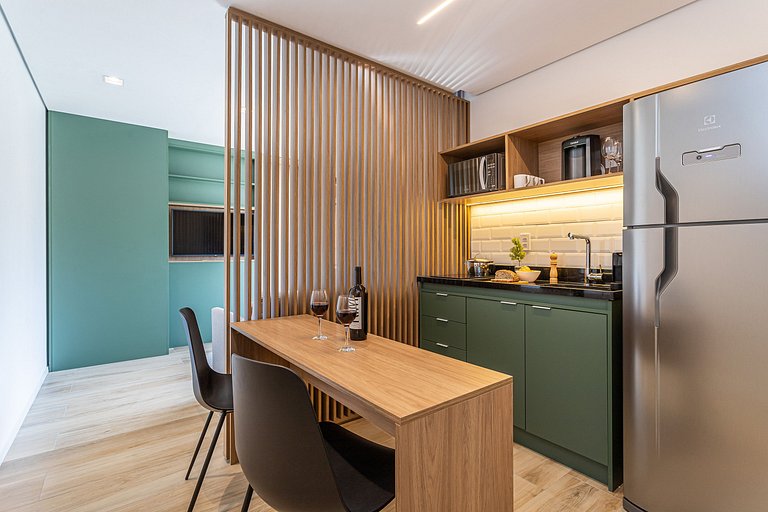 Apto 1 dorm, varanda próx ao MASP | Café cortesia