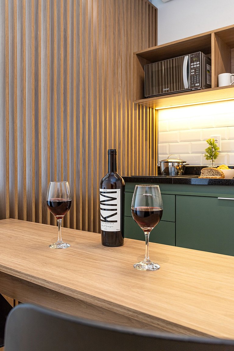 Apto 1 dorm, varanda próx ao MASP | Café cortesia