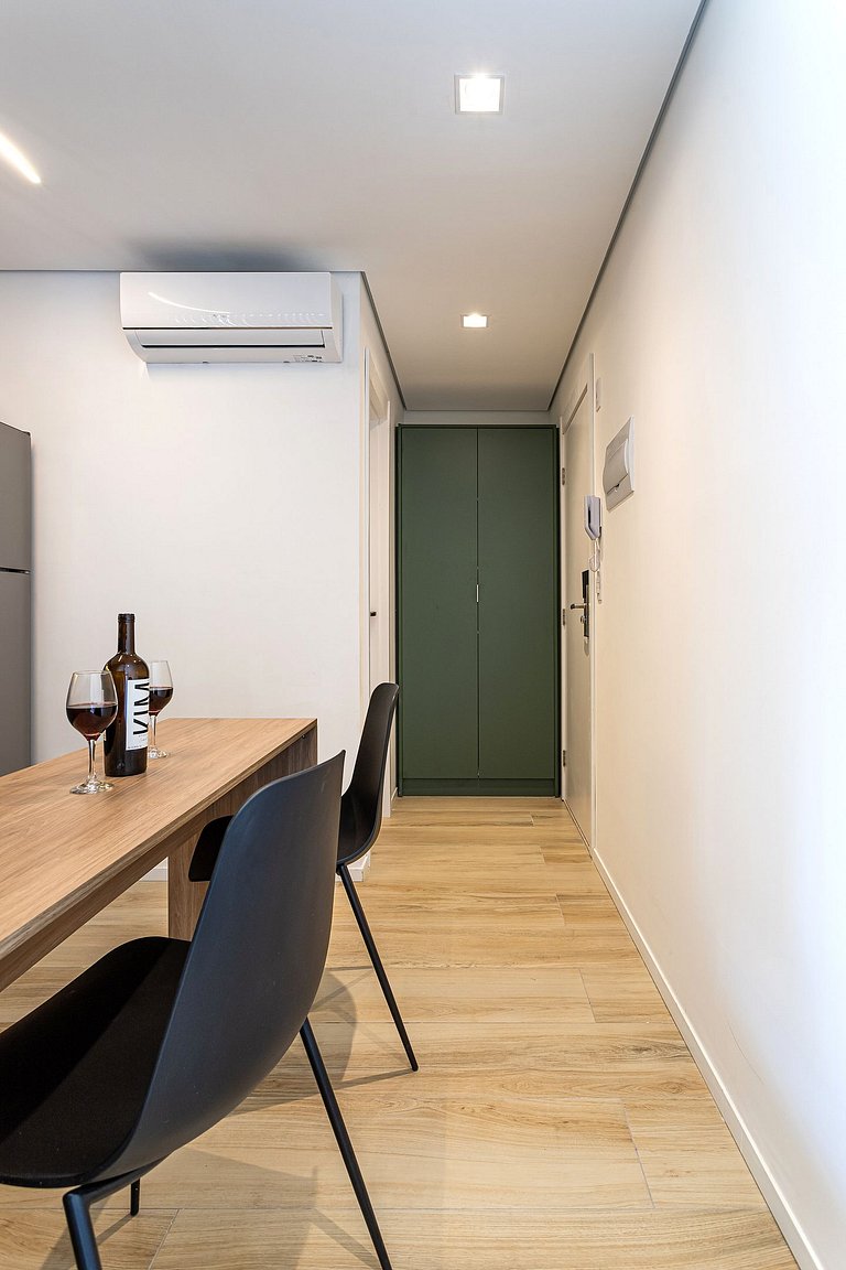 Apto 1 dorm, varanda próx ao MASP | Café cortesia