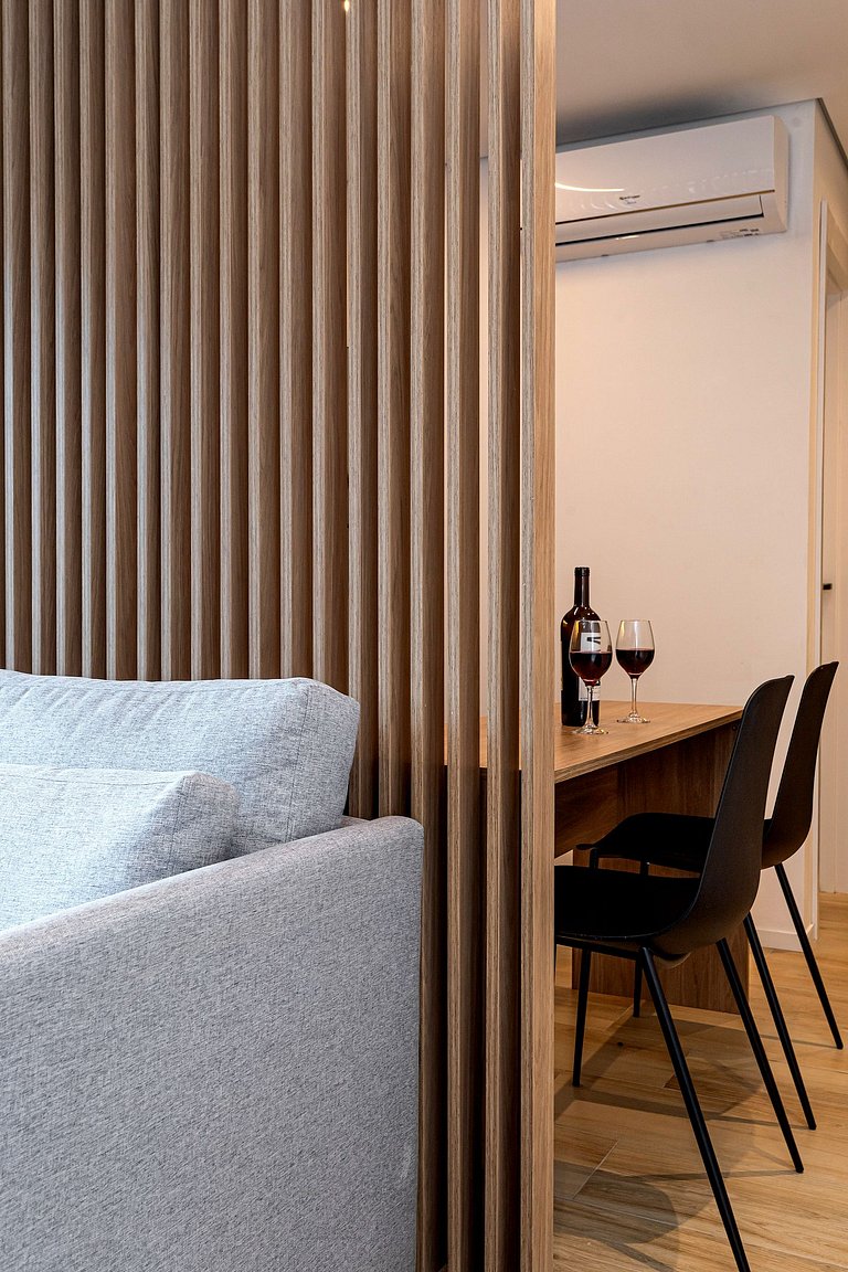 Apto 1 dorm, varanda próx ao MASP | Café cortesia