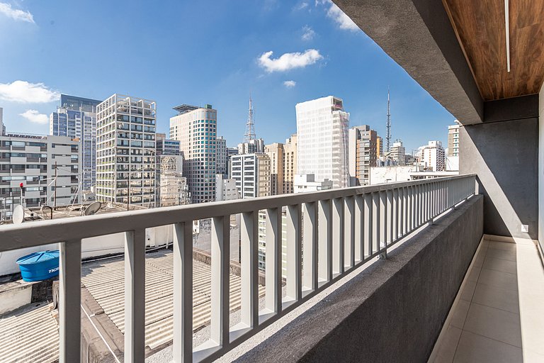 Apto 1 dorm, varanda próx ao MASP | Café cortesia