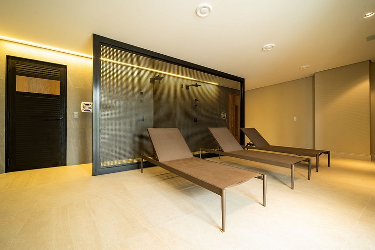 Luxo | 2 quartos conectado ao Balneário Shopping