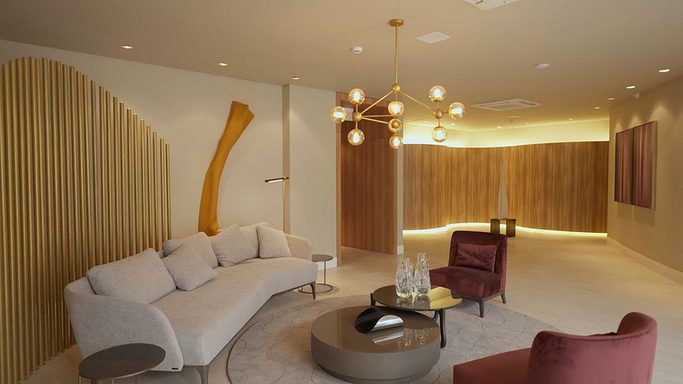 Apto luxuoso com 2 quartos | Balneário Shopping