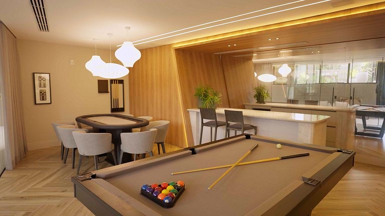 Apto 2 quartos, prédio luxuoso com lazer completo