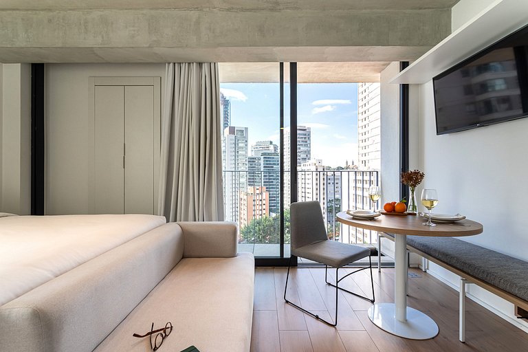 Estúdio completo | Prédio c Piscina Vila Madalena