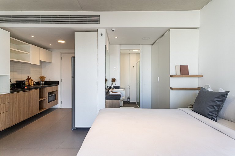 Estúdio completo Piscina no coração da Vl Madalena