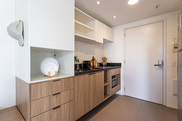 Estúdio completo Piscina no coração da Vl Madalena