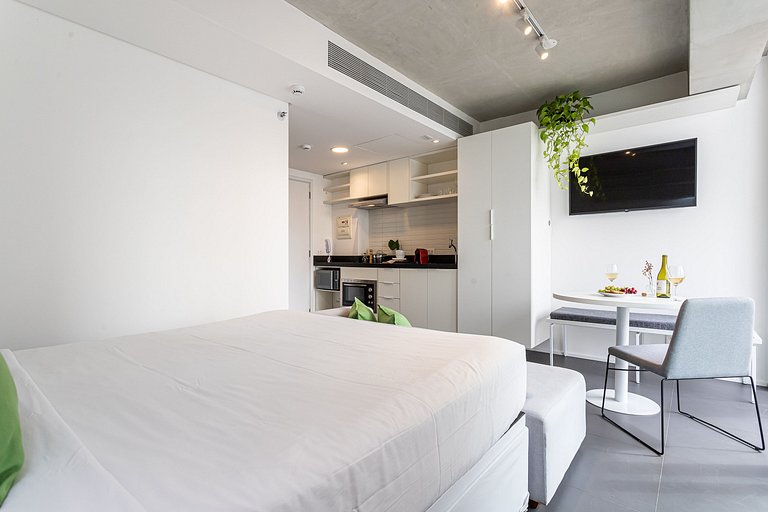 Estúdio completo Prédio com Piscina na Vila Madá