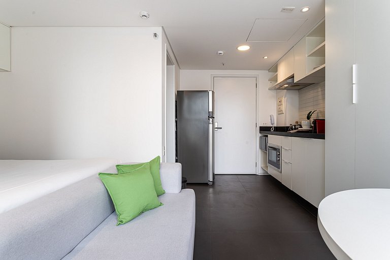 Estúdio completo Prédio com Piscina na Vila Madá