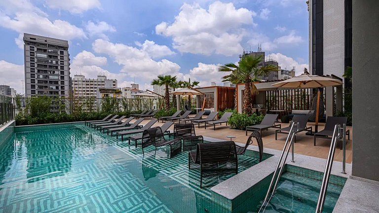 Estúdio adaptado c cama Queen | Ayra Higienópolis