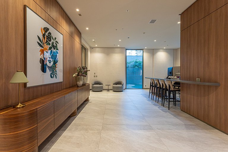 Estúdio adaptado c cama Queen | Ayra Higienópolis