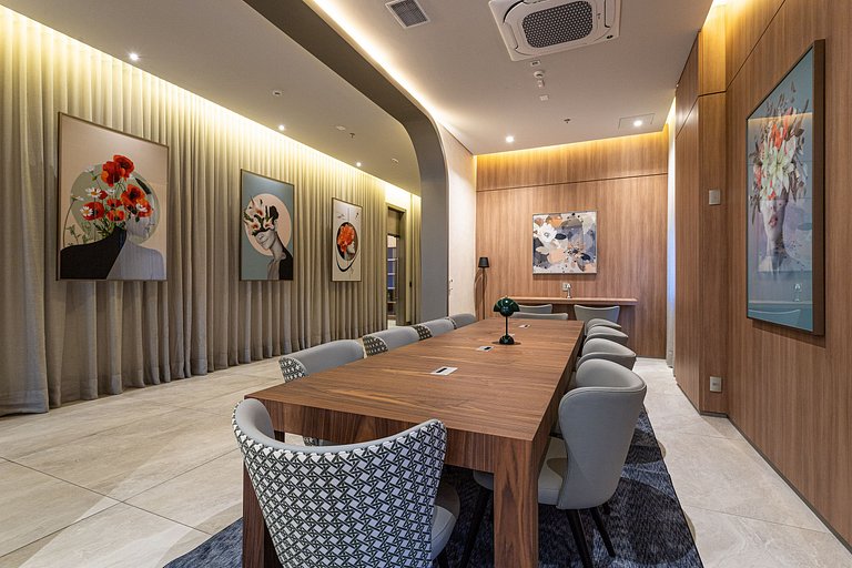 Estúdio adaptado c cama Queen | Ayra Higienópolis