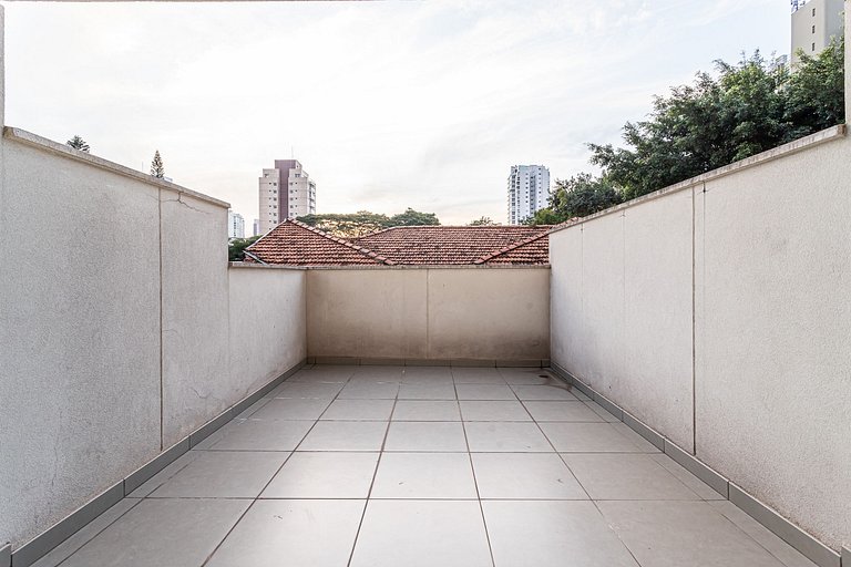 Estúdio Moderno c/ Terraço na Vila Olímpia
