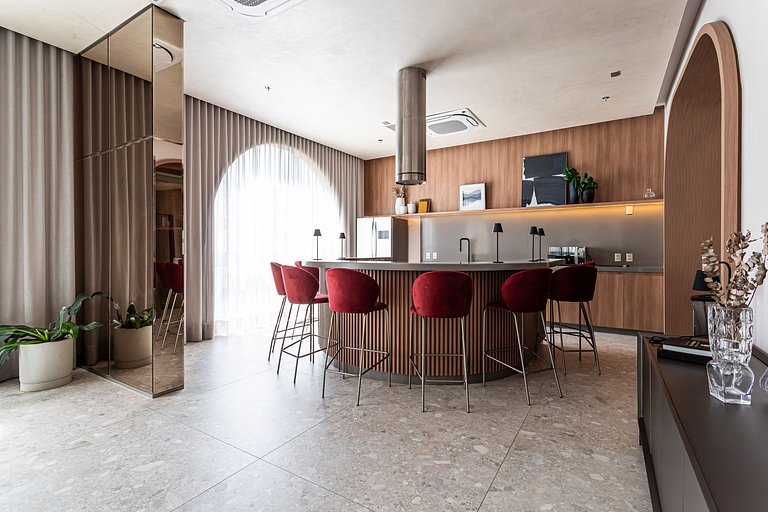 Estúdio adaptado c cama Queen | Ayra Higienópolis