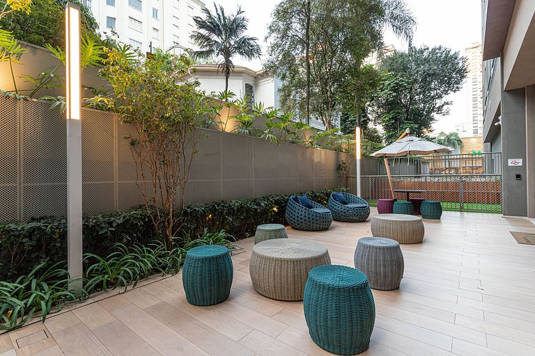 Estúdio adaptado c cama Queen | Ayra Higienópolis