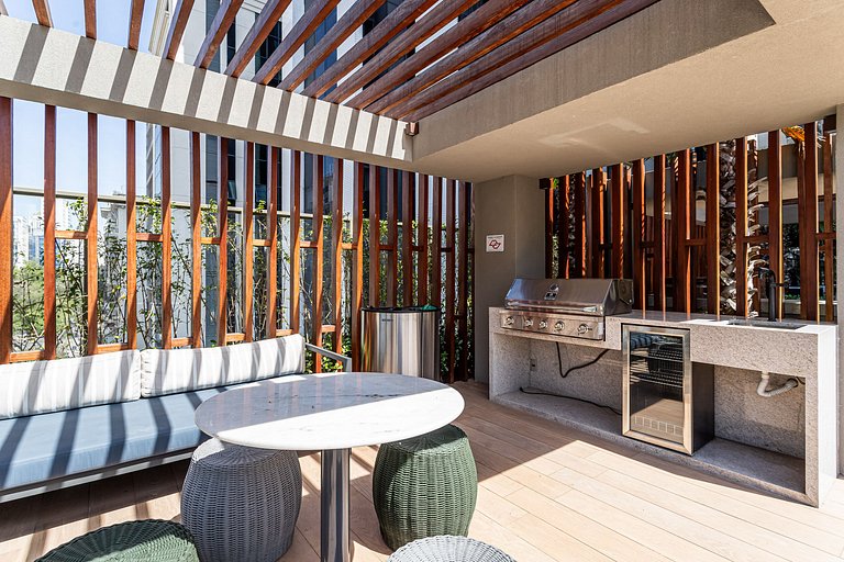 Estúdio adaptado c cama Queen | Ayra Higienópolis