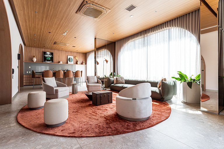 Estúdio adaptado c cama Queen | Ayra Higienópolis