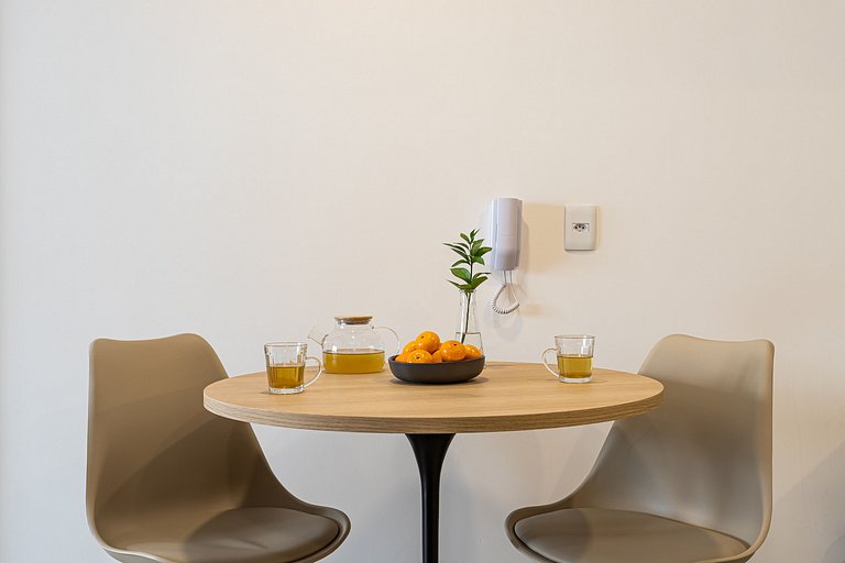 Apê 1 quarto Design e Praticidade no Coração de SP